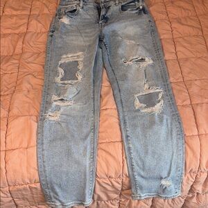 Distressed Light Blue Women's Jeans
